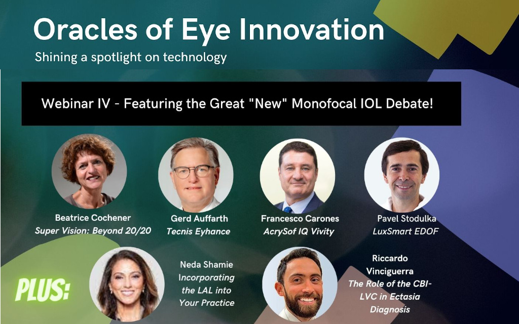 “Oracles of Eye Innovation” – nuovo webinar con il Dott. Francesco Carones