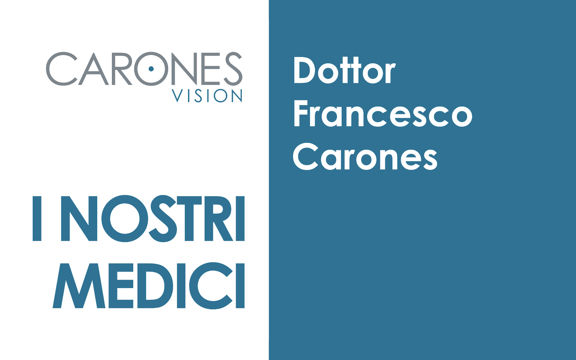 VIDEORITRATTI: il dottor Francesco Carones