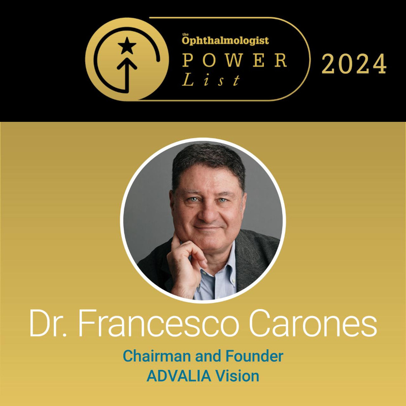 Dott. Francesco Carones - ADVALIA Vision - The Ophtalmologist Power List 2024